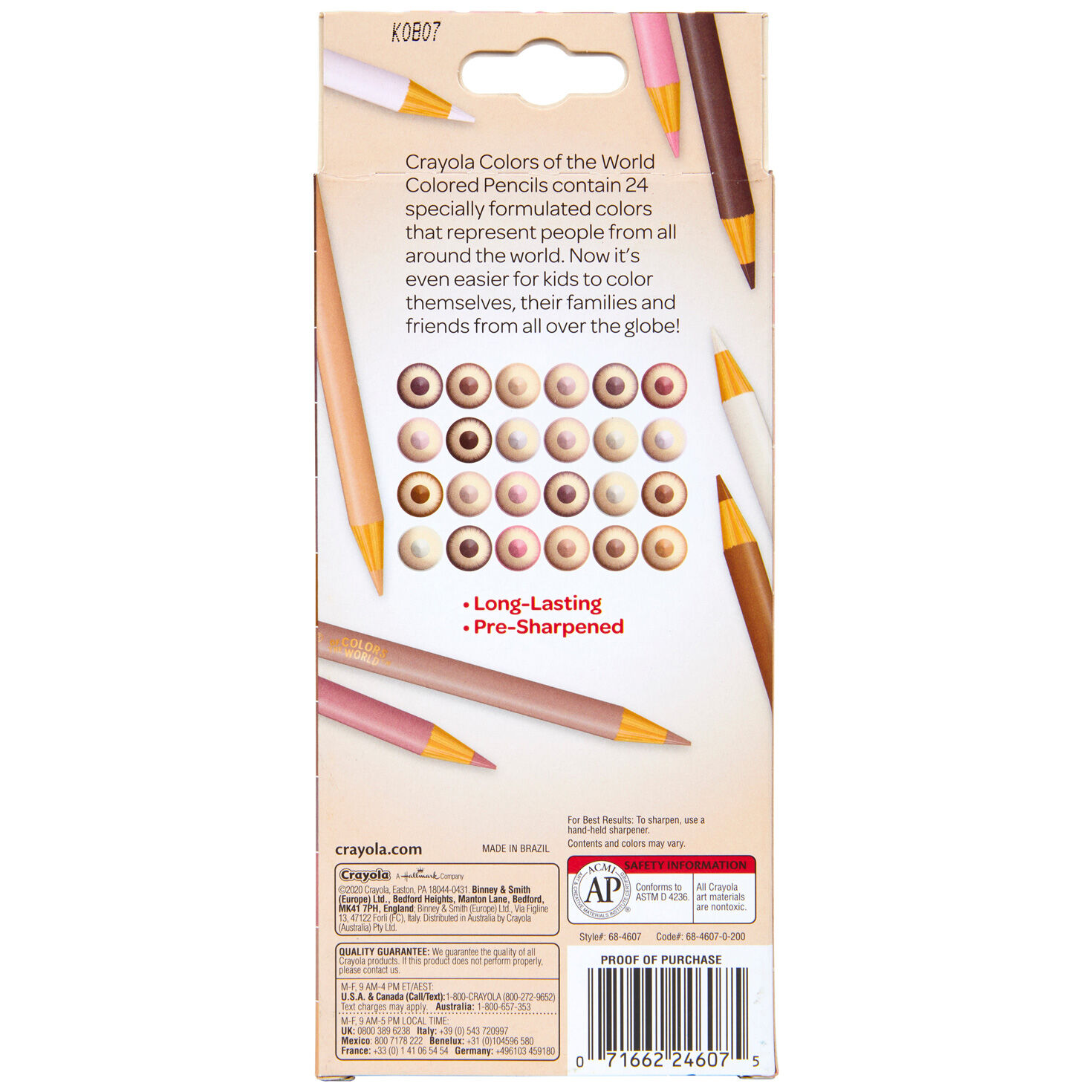 Crayola&reg; Colors of the World Colored Pencils, 24-Count, , large image number 3