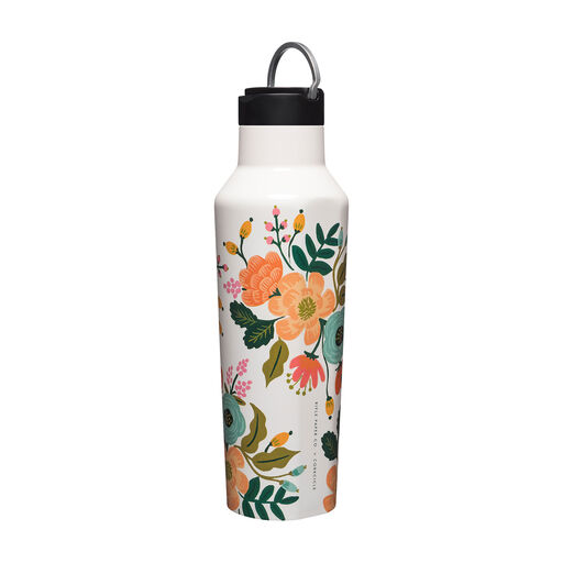Corkcicle Rifle Paper Co. Stainless Steel Lively Floral Sport Canteen, 20 oz., 