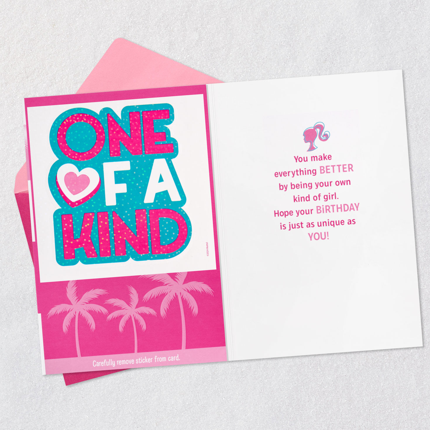Barbie™ You're One-of-a-Kind Birthday Card With Sticker for Granddaughter - Greeting Cards | Hallmark for Free Printable Birthday Cards For Granddaughter