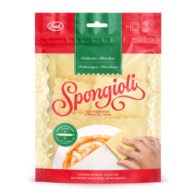 Fred Spongioli Novelty Kitchen Sponges, Set of 6, , large image number 3