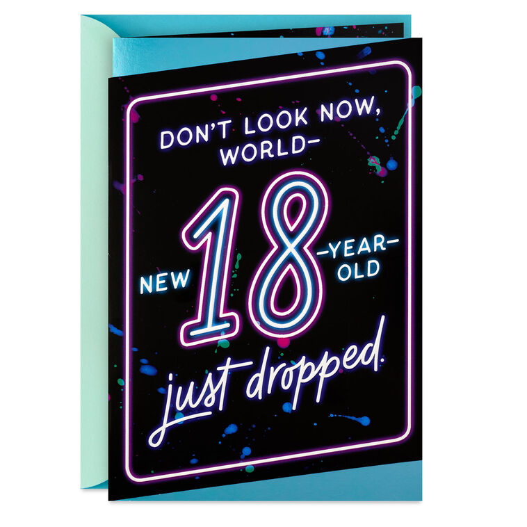 The World Is All Yours 18th Birthday Card
