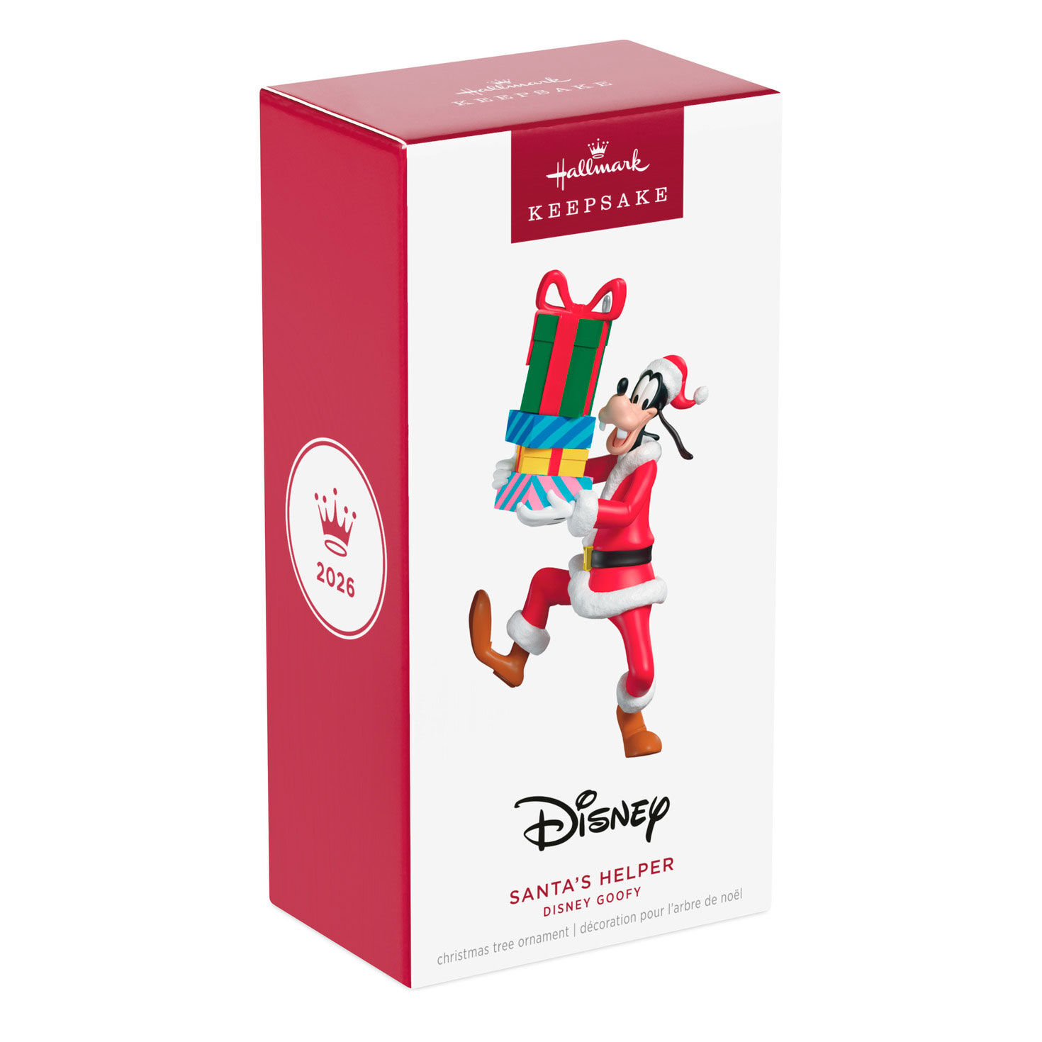 Santa Goofy Holding Presents Keepsake Ornament package front image number 7