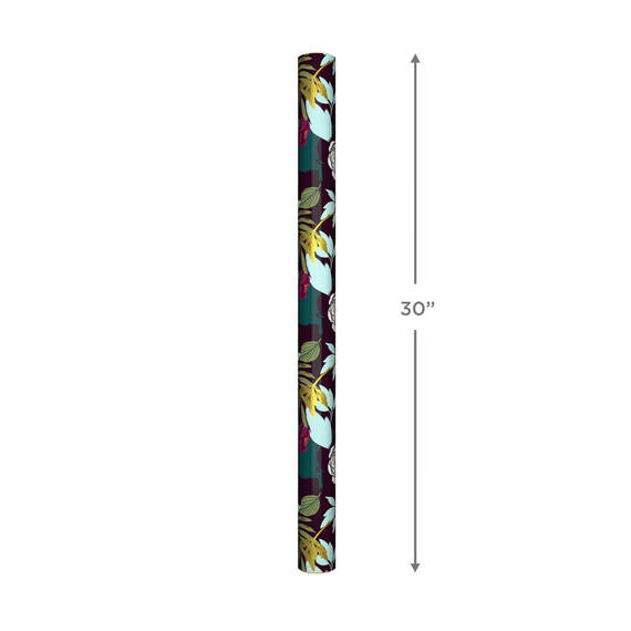 Bold Floral on Teal Wrapping Paper, 20 sq. ft., , large image number 5
