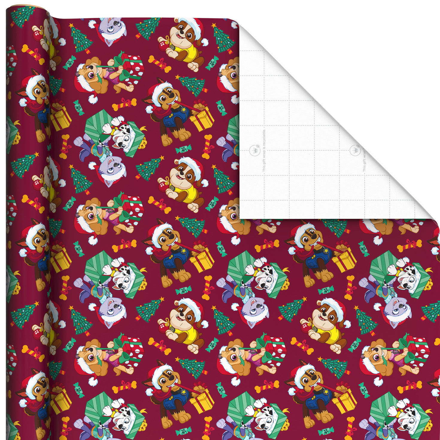 Paw Patrol 3-Pack Christmas Gift Wrap Rolls wrap square image number 6