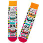 Mix Tapes and Cassettes Novelty Crew Socks  image number 1