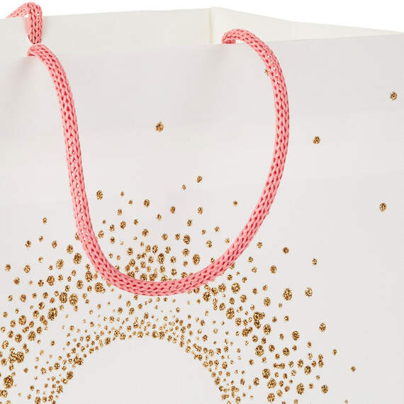 9.6" Sparkling Concentric Circles Medium Gift Bag, , large image number 4
