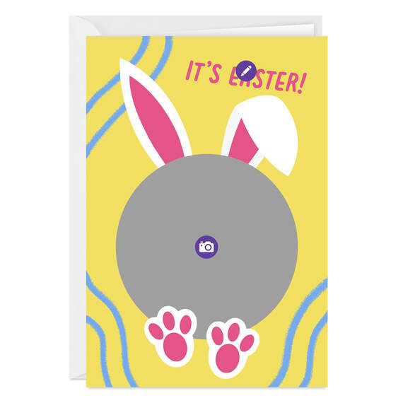 Bunny Business Folded Easter Photo Card, , large image number 3