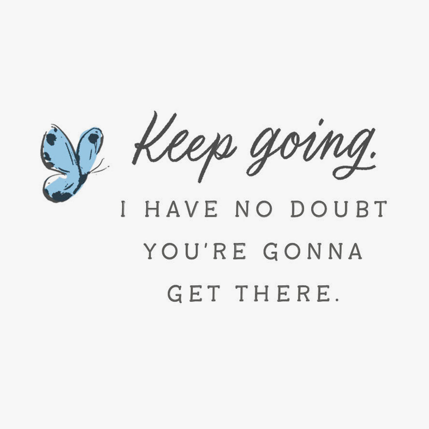 Bike, Butterflies and Flowers Encouragement Card Sentiment image number 2