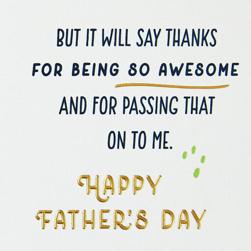 Thanks for Being So Awesome Father's Day Card for Grandpa, 