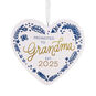 Promoted to Grandma Heart Christmas Ornament Front image number 1