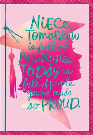 You Make Us Proud, Niece Graduation Card - Greeting Cards - Hallmark
