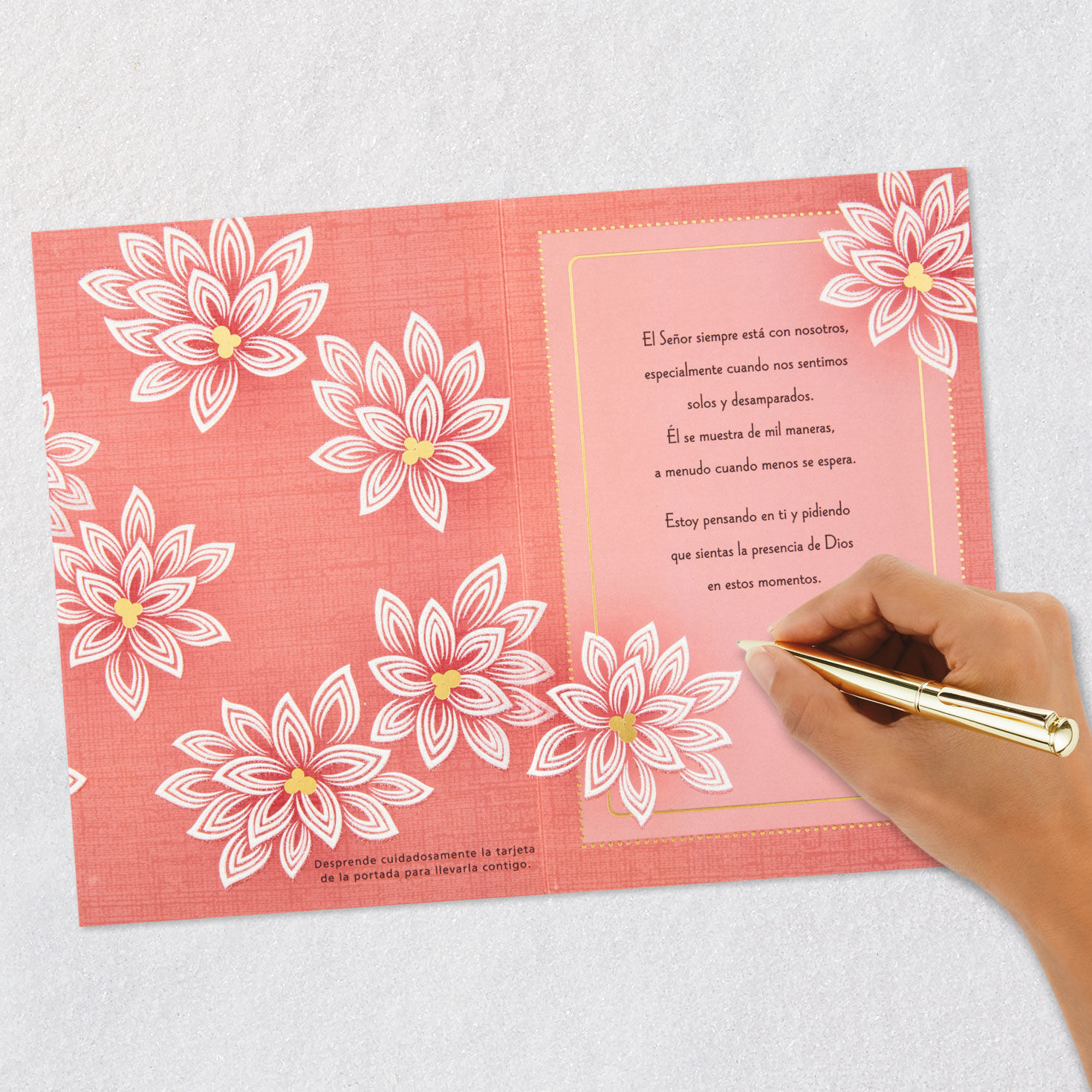 His Tender Loving Care Spanish-Language Religious Thinking of You Card With Prayer Card for only USD 4.99 | Hallmark