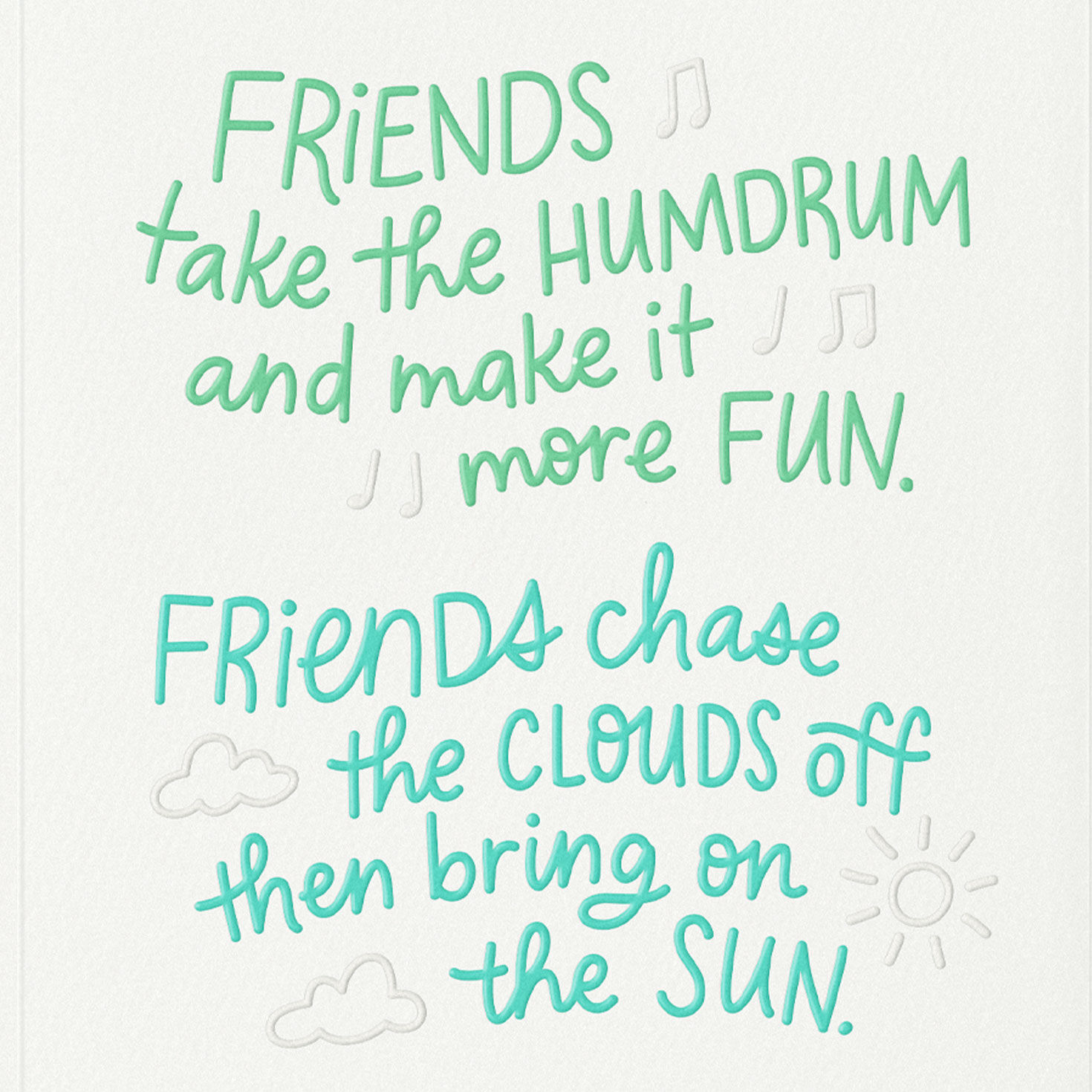 Pastel Hand Lettering Friendship Card Sentiment image number 2