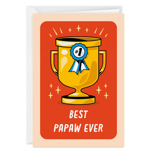 Personalized #1 Ribbon and Trophy Card, 