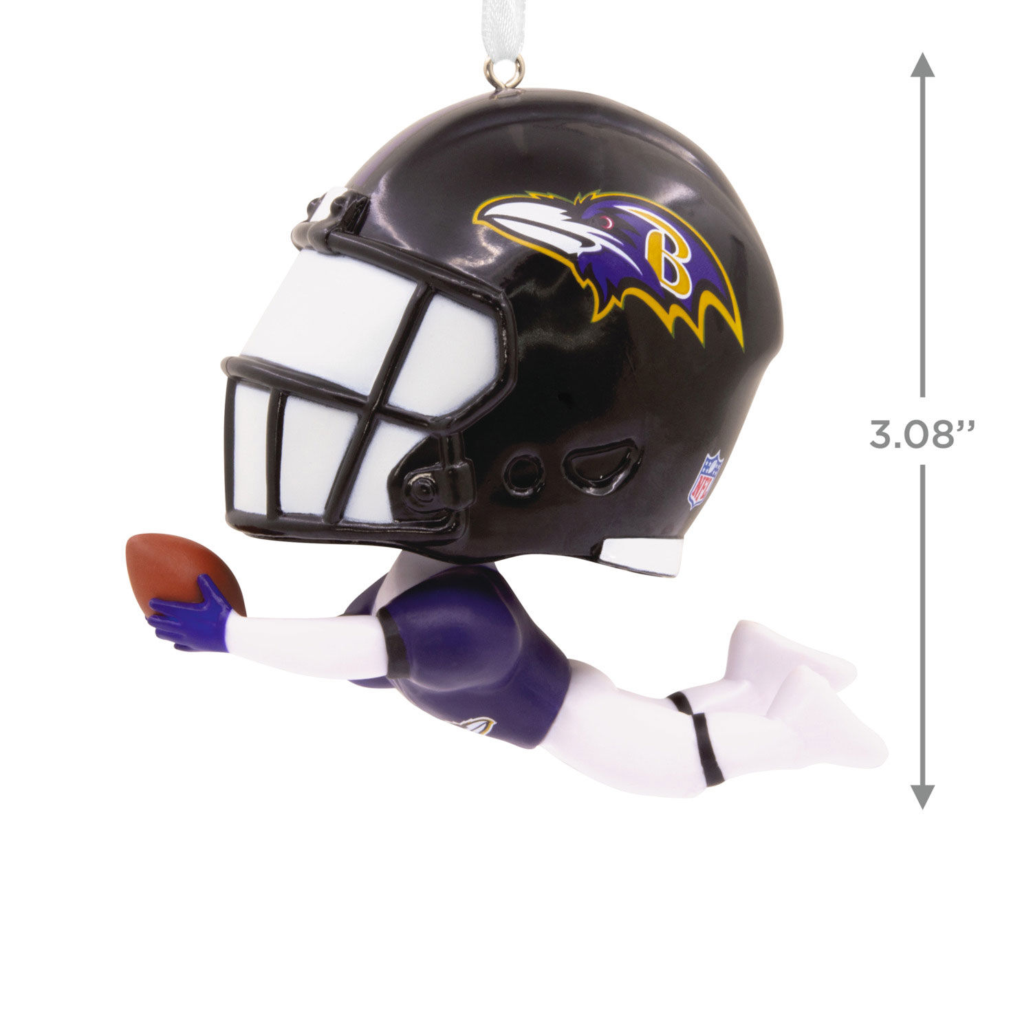 NFL Baltimore Ravens Bouncing Buddy Hallmark Ornament, , large image number 3