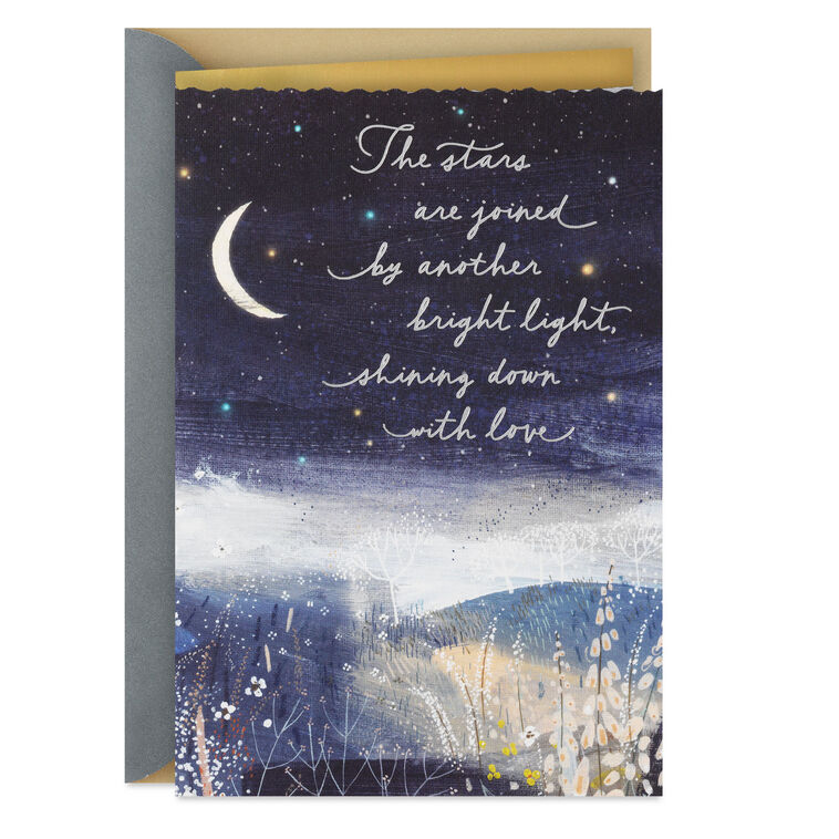 A Bright Light Shining Down With Love Sympathy Card, , large image number 1