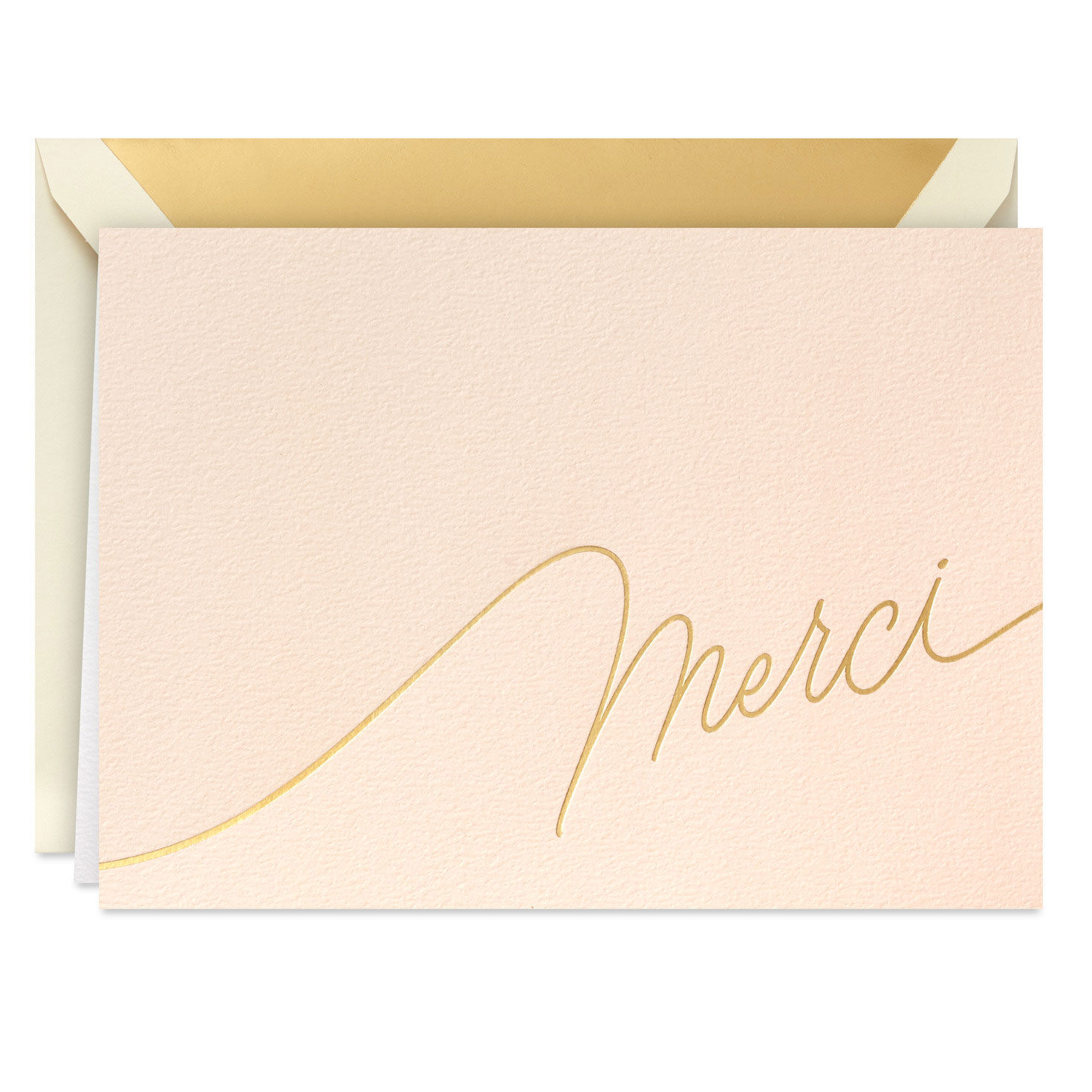 Merci on Blush Boxed Blank Thank-You Notes, Pack of 8, , large image number 2