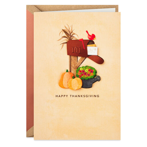 Always Close at Heart Wherever You Are Thanksgiving Card, 