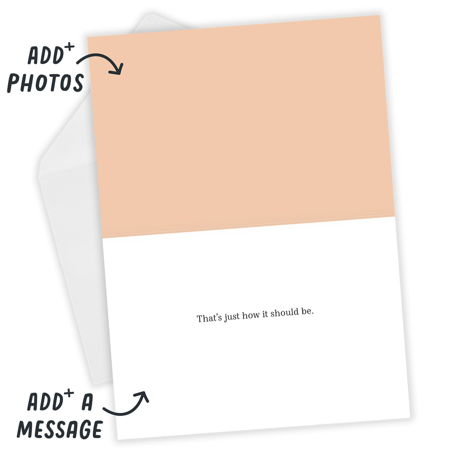 Pink Heart Folded Love Photo Card  image number 4