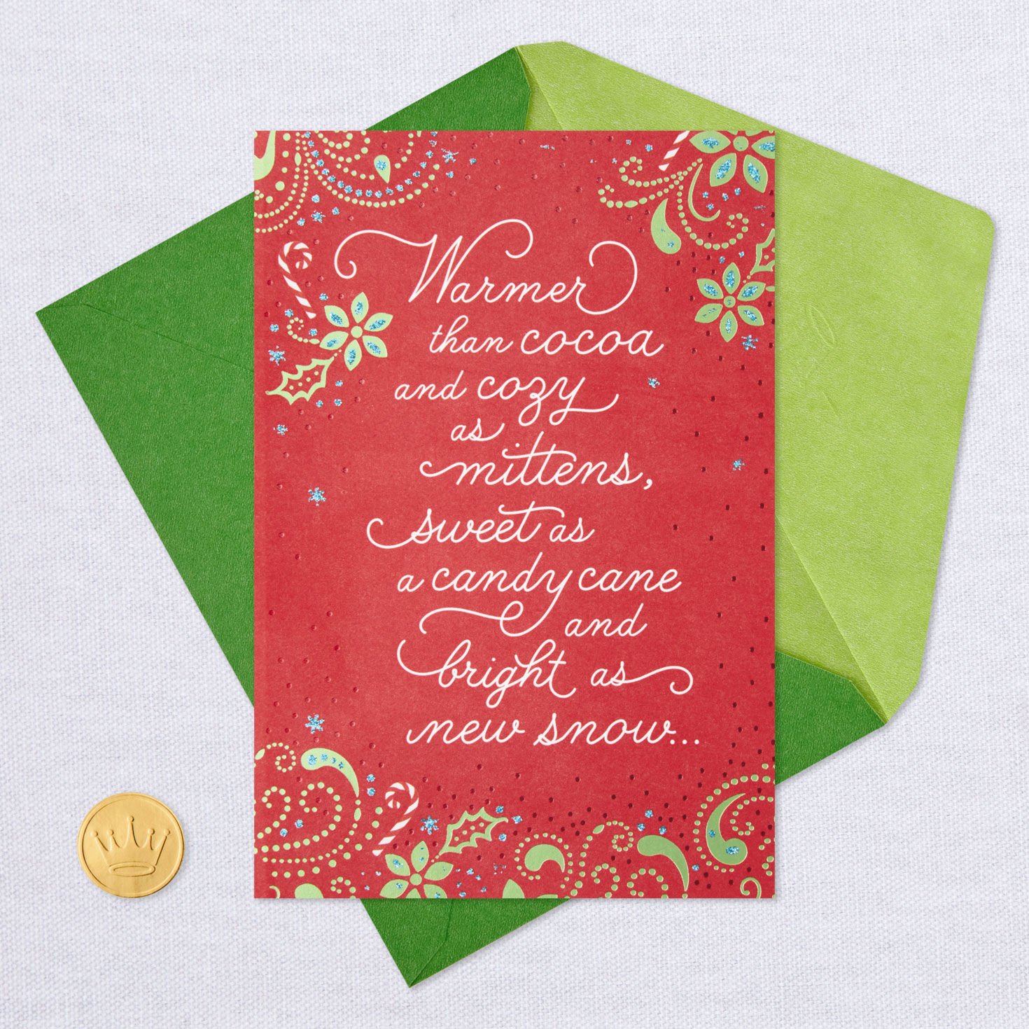 Hallmark Christmas Card Warm And Cosy Christmas Home Garden Greeting Cards Party Supply