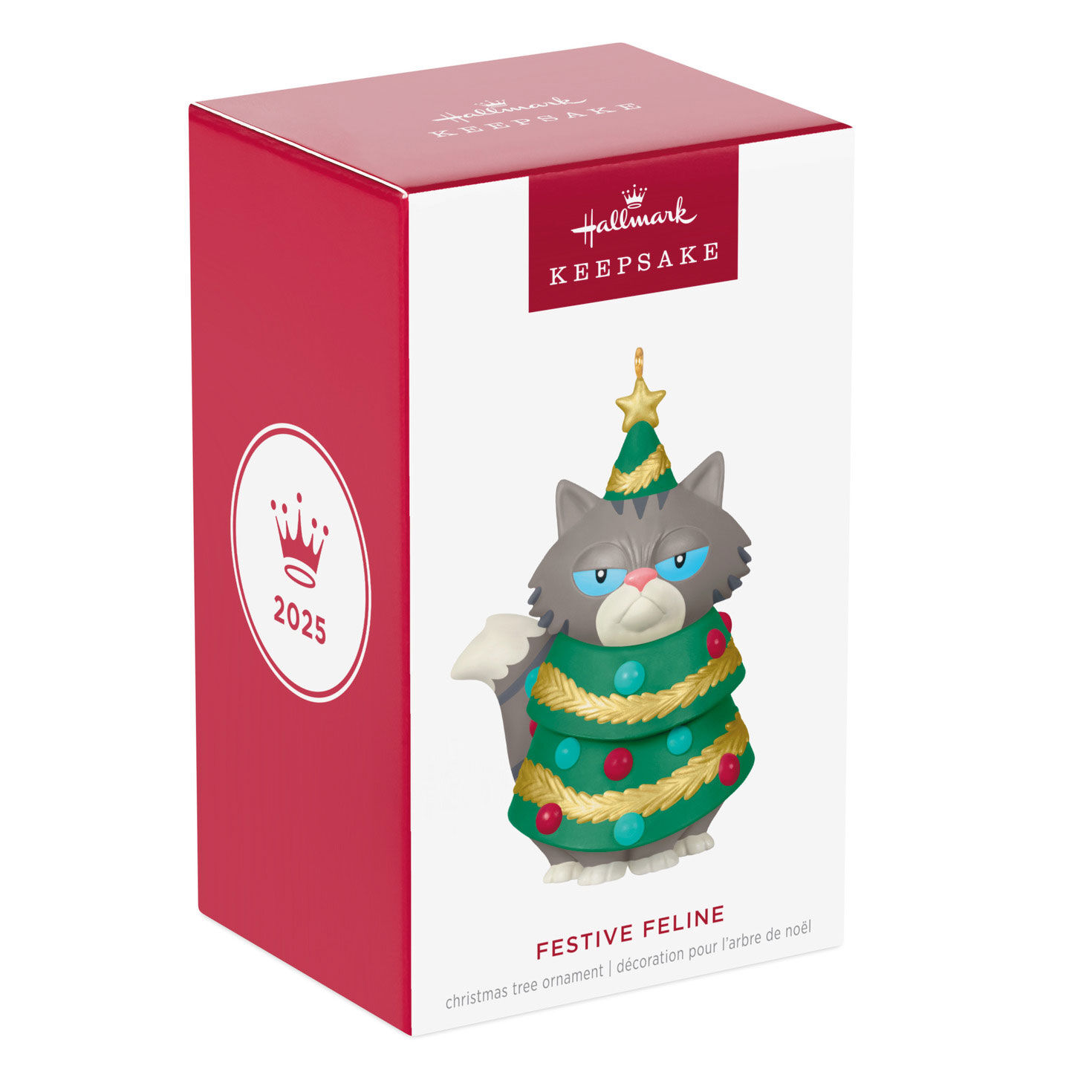 Grumpy Cat Dressed as Tree Keepsake Ornament Packaging Front image number 7