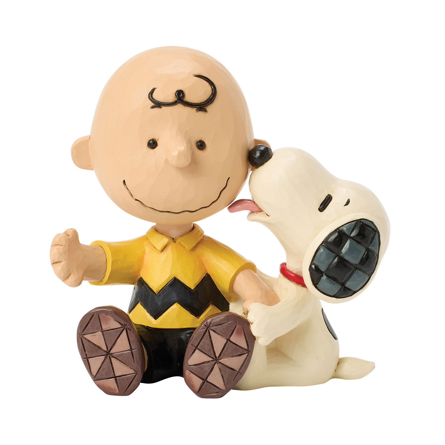 Jim Shore Peanuts Charlie Brown and Snoopy Figurine, 6.25"