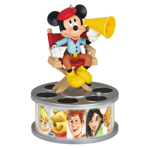 Disney 100 Years of Wonder Director Mickey Mouse Ornament With Light and Sound, 