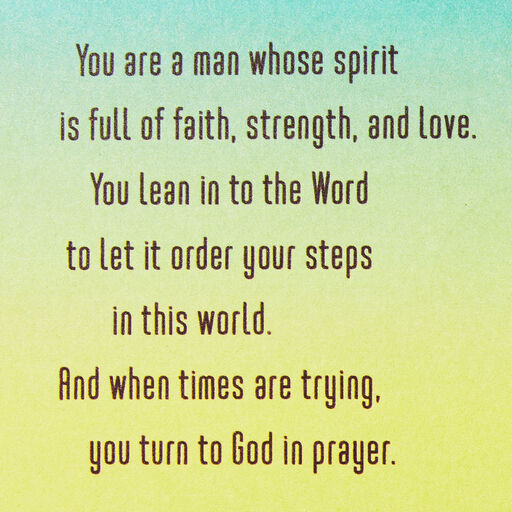 God Bless You Christian Father's Day Card for Dad, 
