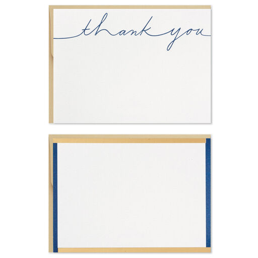Assorted Thank-You and Blank Flat Note Cards in Floral Caddy, Pack of 40, 