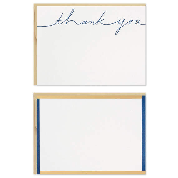 Assorted Thank-You and Blank Flat Note Cards in Floral Caddy, Pack of 40