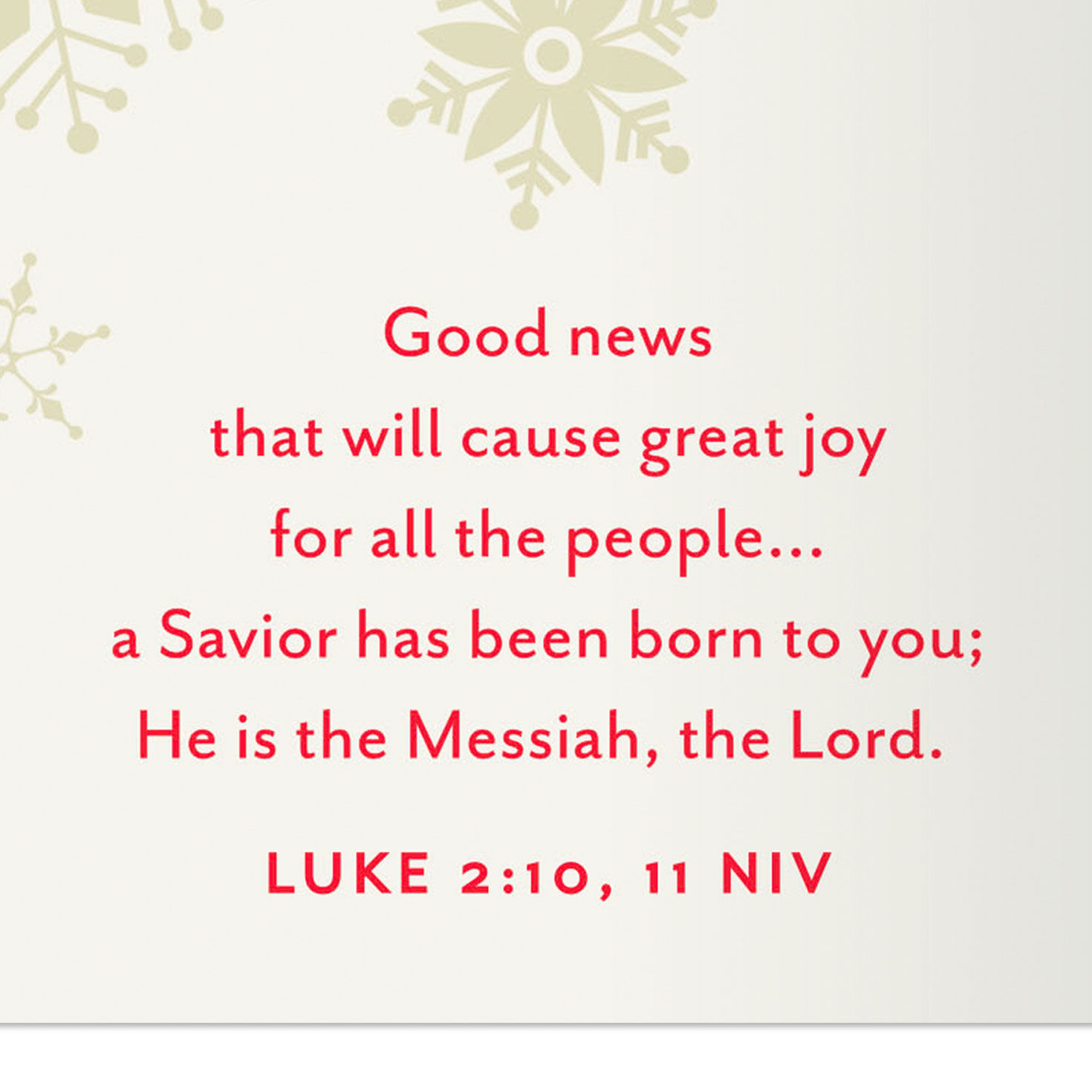 Mugs and Snowflakes Religious Christmas Card scripture image number 3