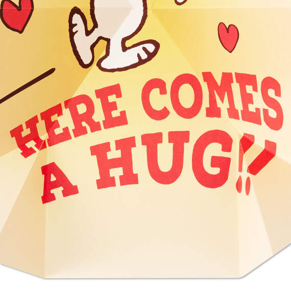 Peanuts® Snoopy and Woodstock Hug Funny Pop-Up Valentine's Day Card, , large image number 3