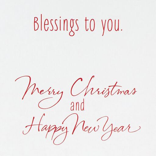 Peace, Joy, Love and Blessings Christmas Card, 