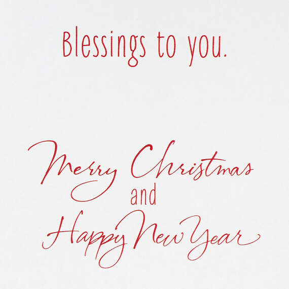 Peace, Joy, Love and Blessings Christmas Card, , large image number 2