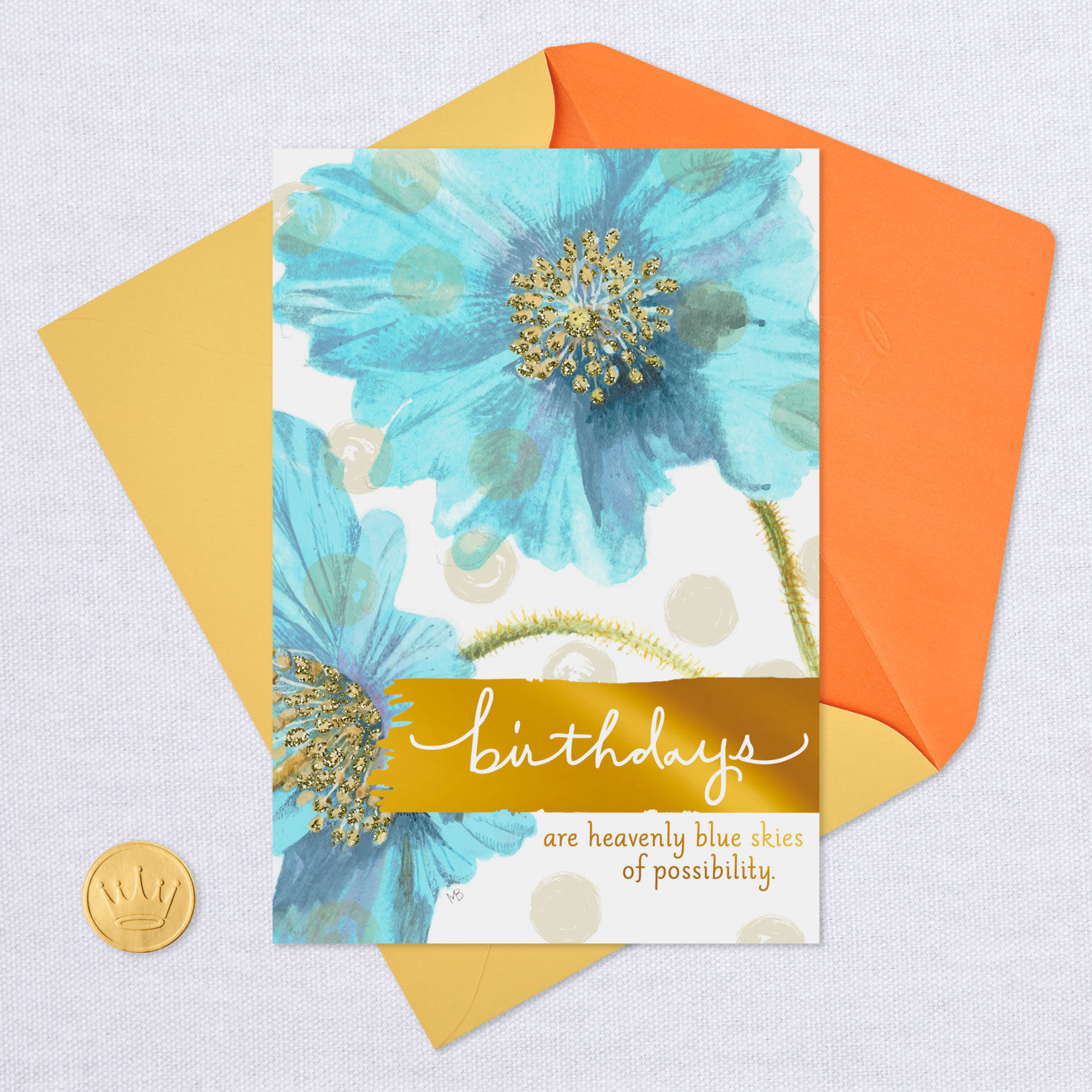 Marjolein Bastin Blue Skies of Possibility Birthday Card, , large image number 6