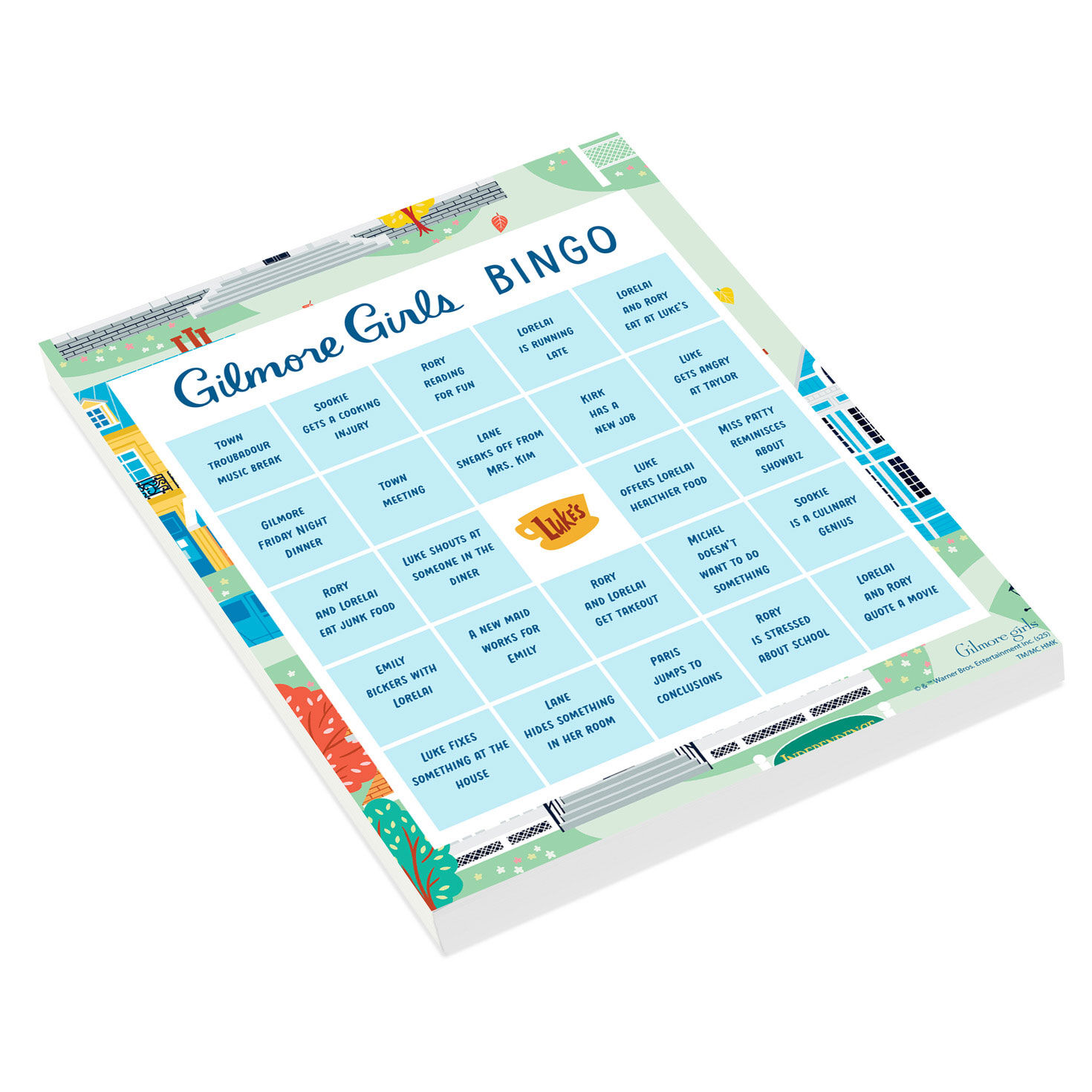 Gilmore Girls Bingo Game Pad, 102 Cards