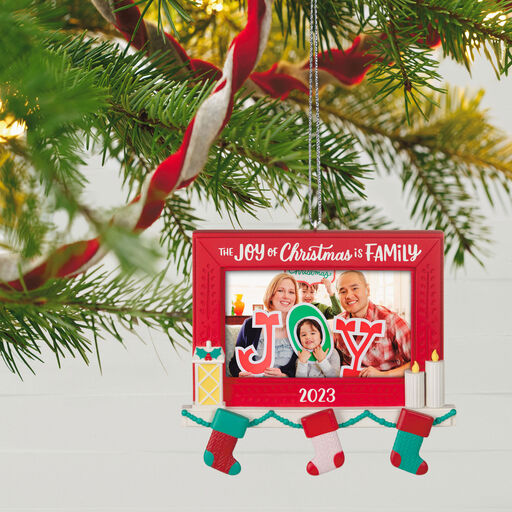 Family Joy 2023 Photo Frame Ornament, 