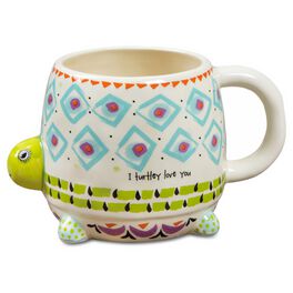 Natural Life Folk Art Mug Turtle, 16 oz., Natural Life Folk Art Mug Turtle, 16 oz., , large