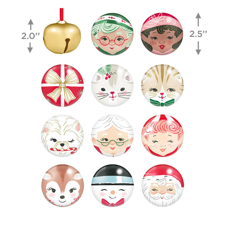 The North Pole's Countdown Book and Ornaments Set measurement image number 4