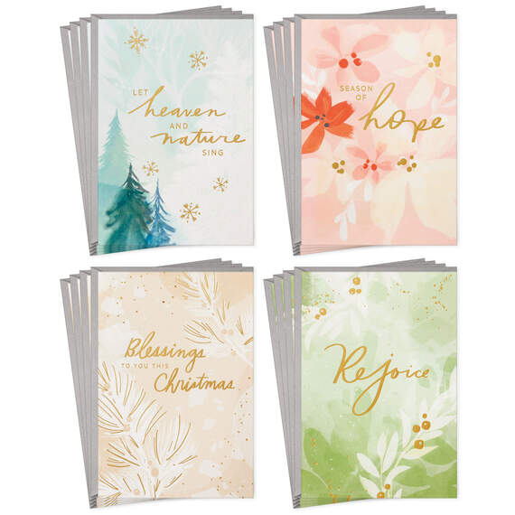 Season of Hope and Beauty Boxed Christmas Cards Assortment, Pack of 16, , large image number 1