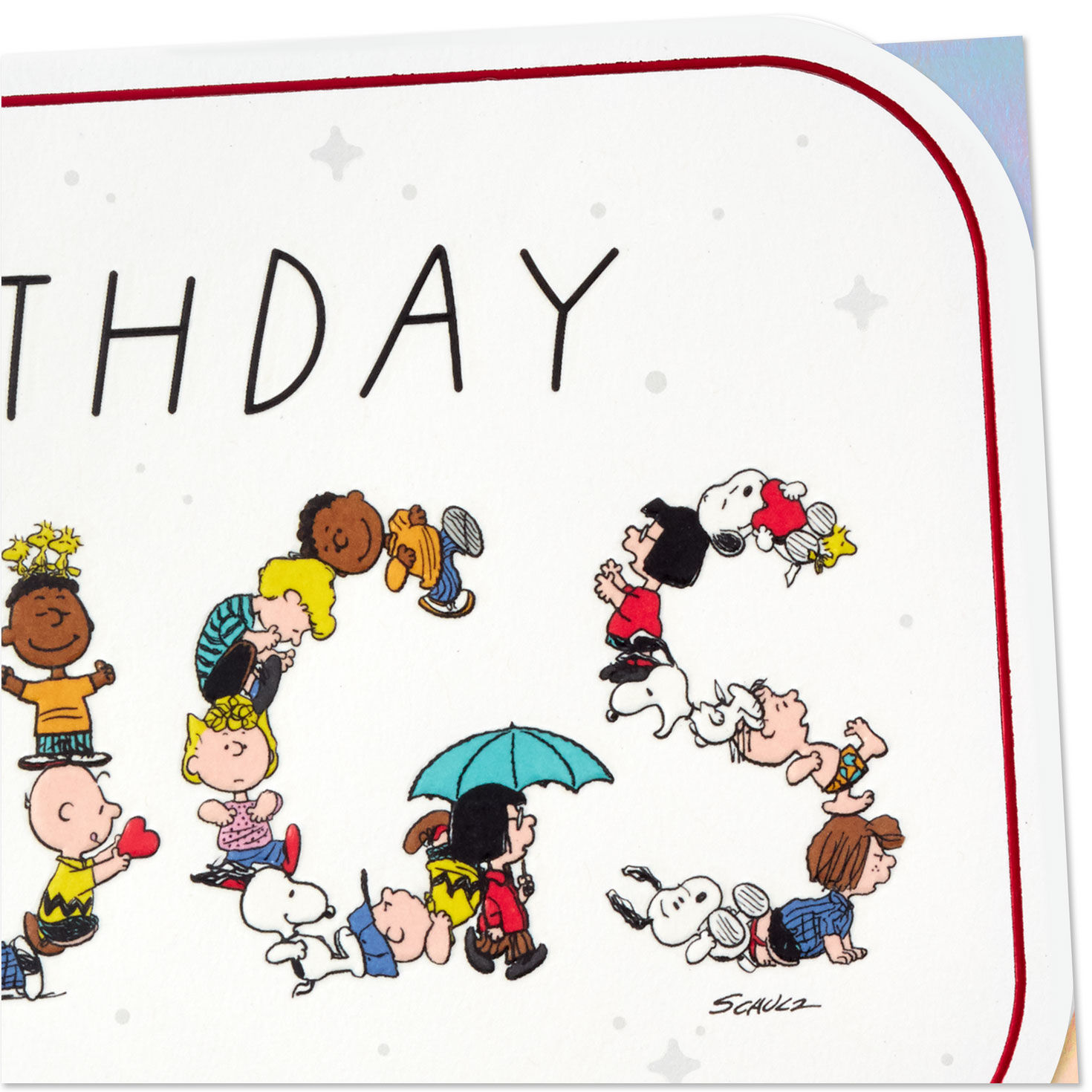 Snoopy Hugs Birthday Card Card Front Detail image number 4