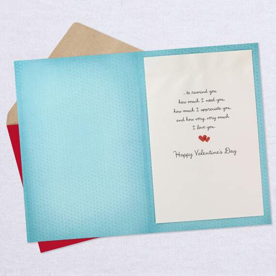 Just a Little Love Note Romantic Valentine's Day Card, , large image number 3