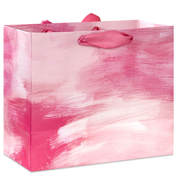 Gold Lettering on Pink Medium Birthday Gift Bag Back image number 6