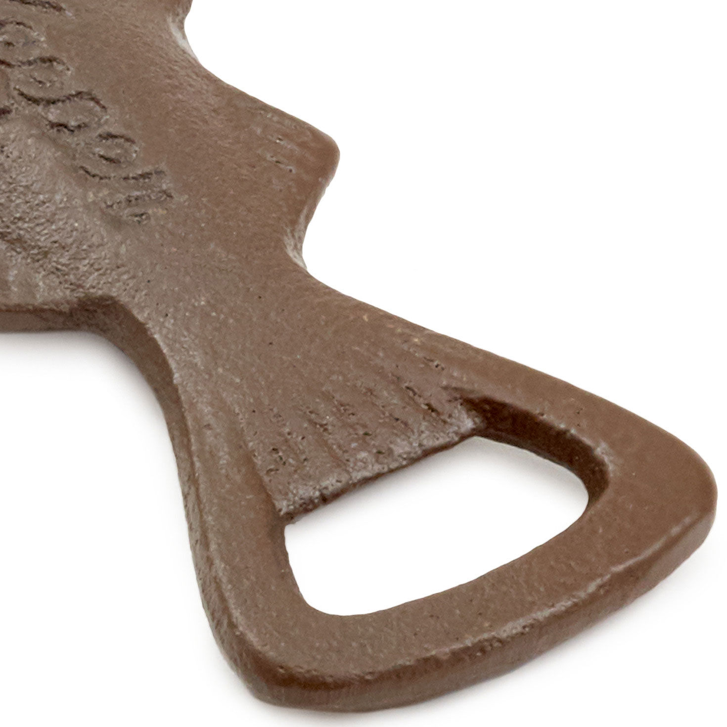 Bronzed Metal Fish-Shaped Bottle Opener closeup view image number 4