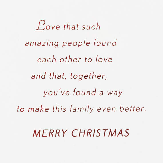 Love Your Love Christmas Card for Nephew and Partner, , large image number 2