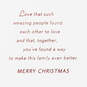 Love Your Love Christmas Card for Nephew and Partner, , large image number 2