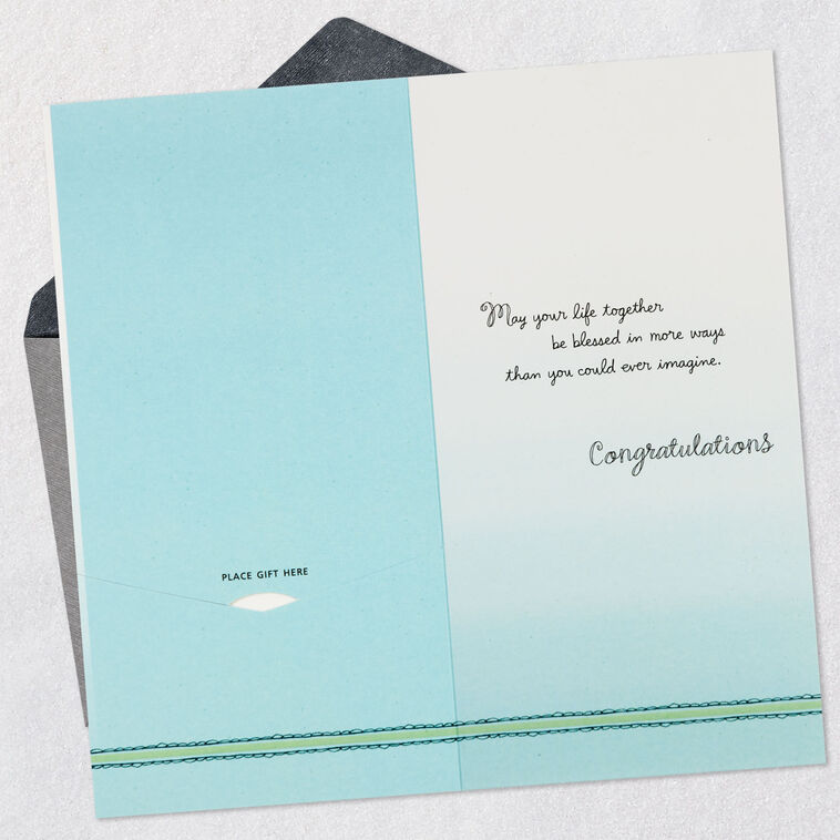 May Your Life Be Blessed Money Holder Wedding Card, , large image number 4