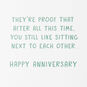 Couch with Butt Dents Funny Anniversary Card Sentiment image number 2