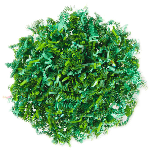 Green and Iridescent Shredded Paper, 1.5 oz., 