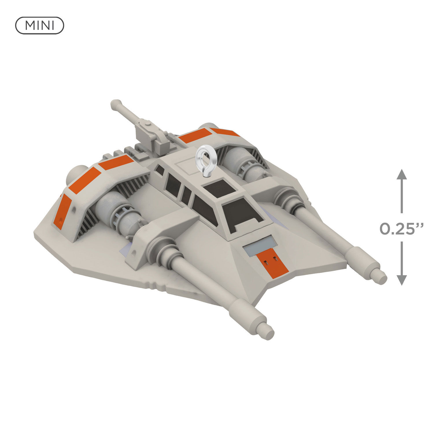 Star Wars Snowspeeder Keepsake Ornament measurement image number 3